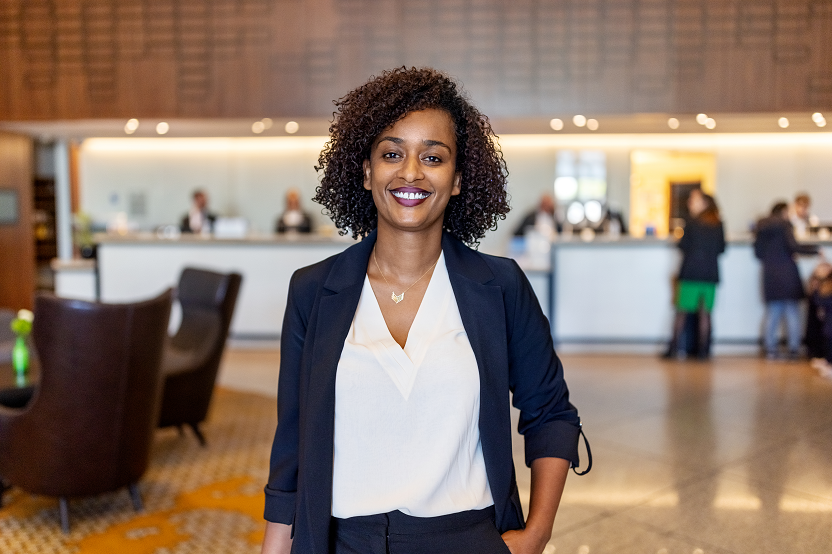 Image of smiling business woman