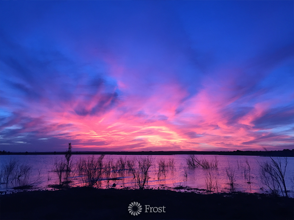 Sunset Over Lake