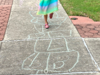 Hopscotch on a Summer Day