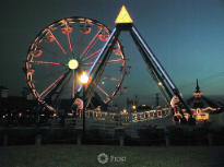 Ferris Wheel at Night