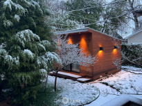 Shed in the Snow