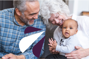 Image of grandparents with baby