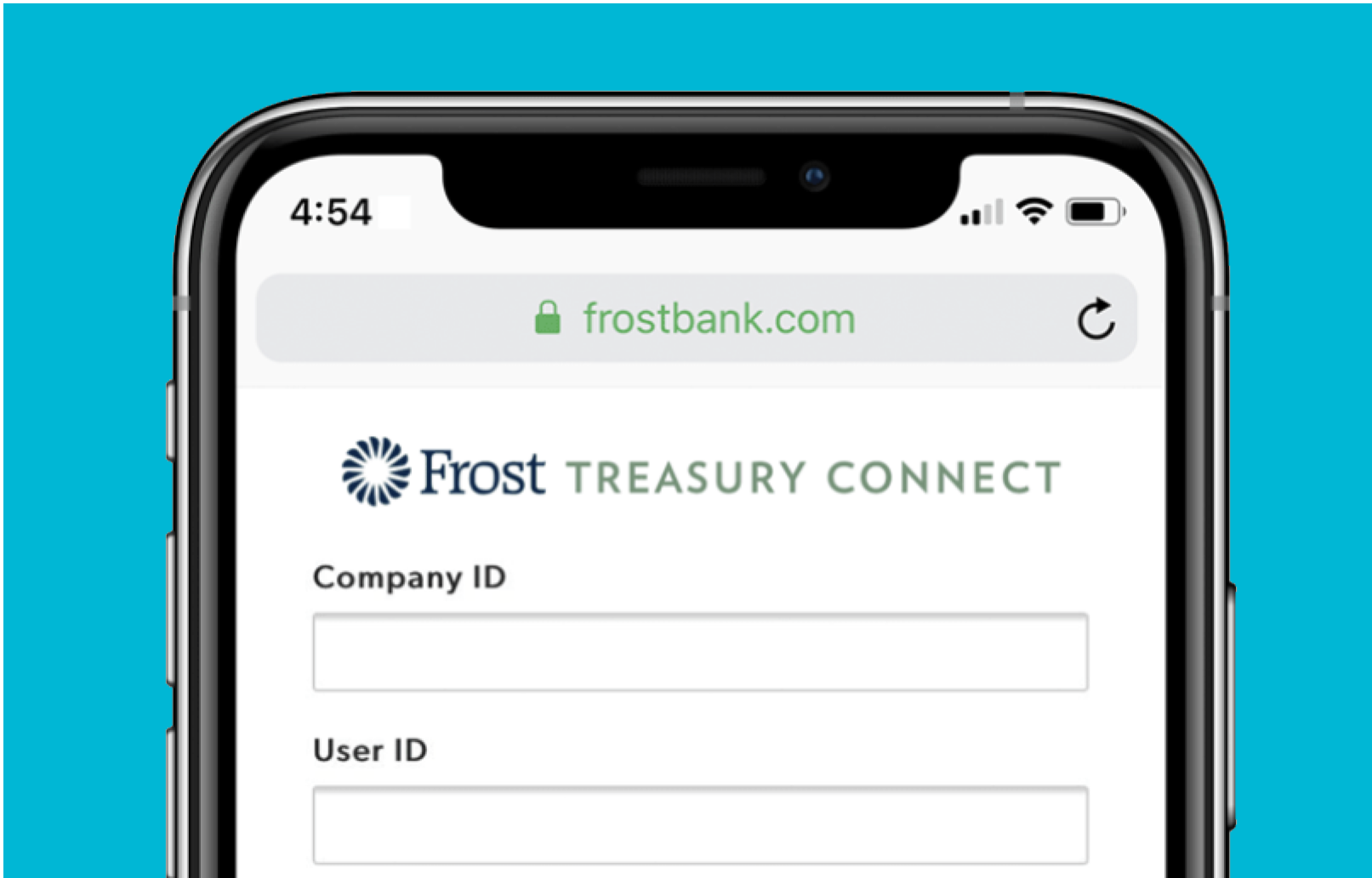 Image of Frost Connect on mobile phone